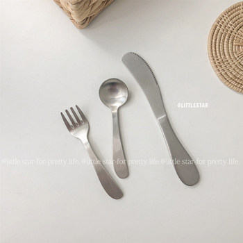 Stainless steel coffee spoon children's style western dessert fork