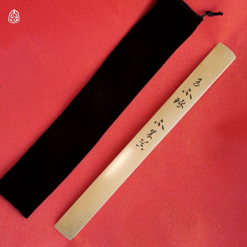 Traditional Chinese jade bamboo wood crafts gifts ornaments pendant ruler home class rules calligraphy surname custom gift for teachers