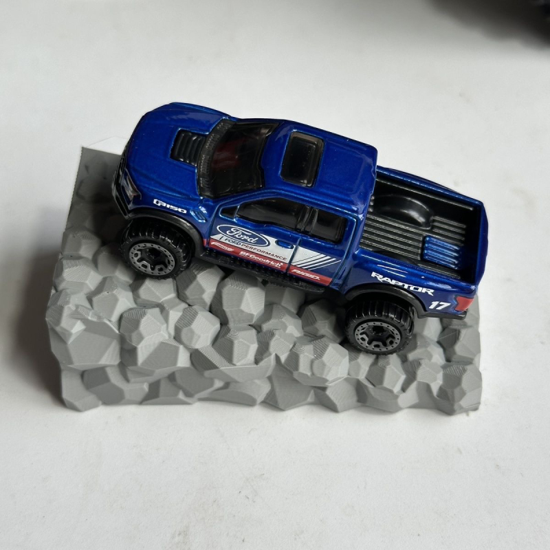 1:64 Scale Car Model Rock Climbing Scene Parking Lot Toy Garage Hot Wheels Scene Small Car Model Display Stand
