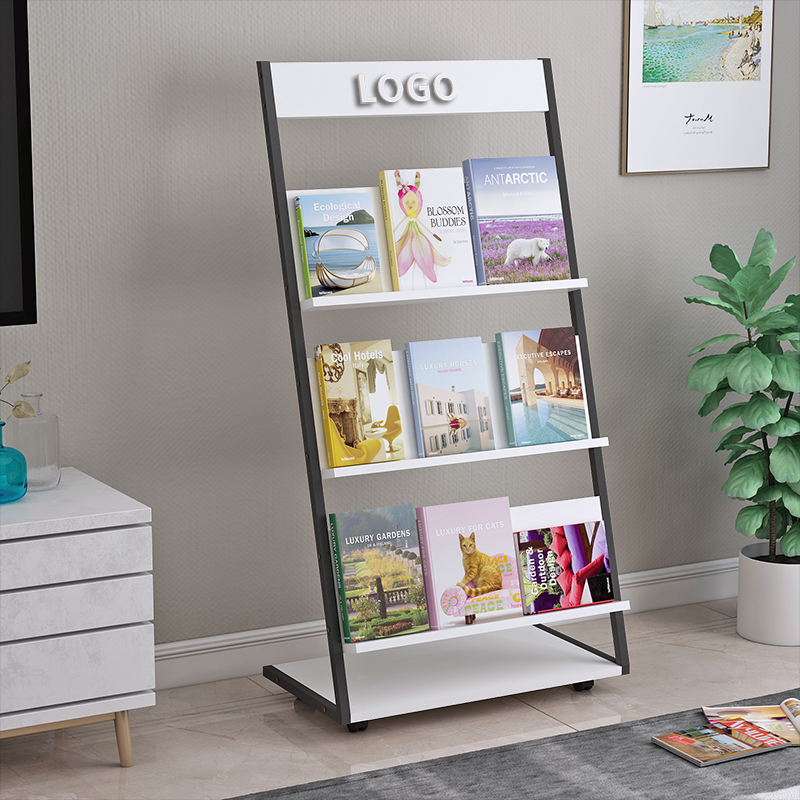 Press shelf Publicity Exhibition of the Fall Subway Art Exhibition Shelf Book of the Colourful Page Containing the School Office Poster Magazine Shelf