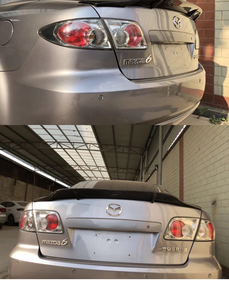 Mazda 6 đuôi cánh ngựa 6MPS cánh đuôi lớn ngựa 6 cánh nén cánh M6 sửa đổi cánh đuôi miễn phí đấm mới đuôi gió the thao ô tô