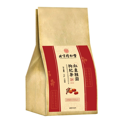 同仁堂 Jujube Cinnamon Wolfberry Tea Rose Tea может использовать Qi и Blood Palace Cold Dablement Qi питательными средствами крови одновременно