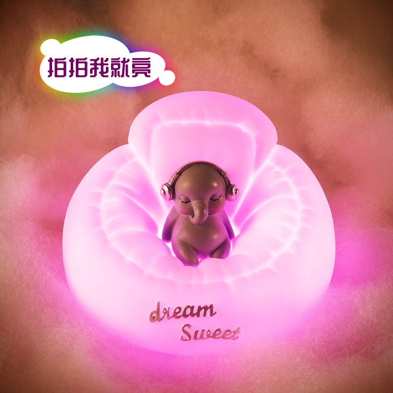 Slapping Lights Small Night Light Rechargeable Creative Birthday Gift Practical Send girlfriend Children's slapping companion sleeping table light