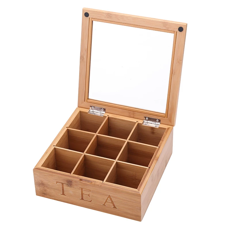 Tea, coffee wooden storage box, storage system