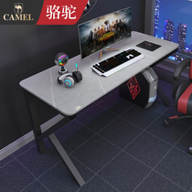Camel rock board computer desk desktop home luxury desk bedroom writing desk modern simple game e-sports table