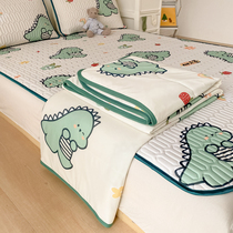 Ice mat Ice Mat Ice Mat Four Pieces 2021 New Mother-infant 2022 One-meter Five High-end Ice Silk Mats Washable