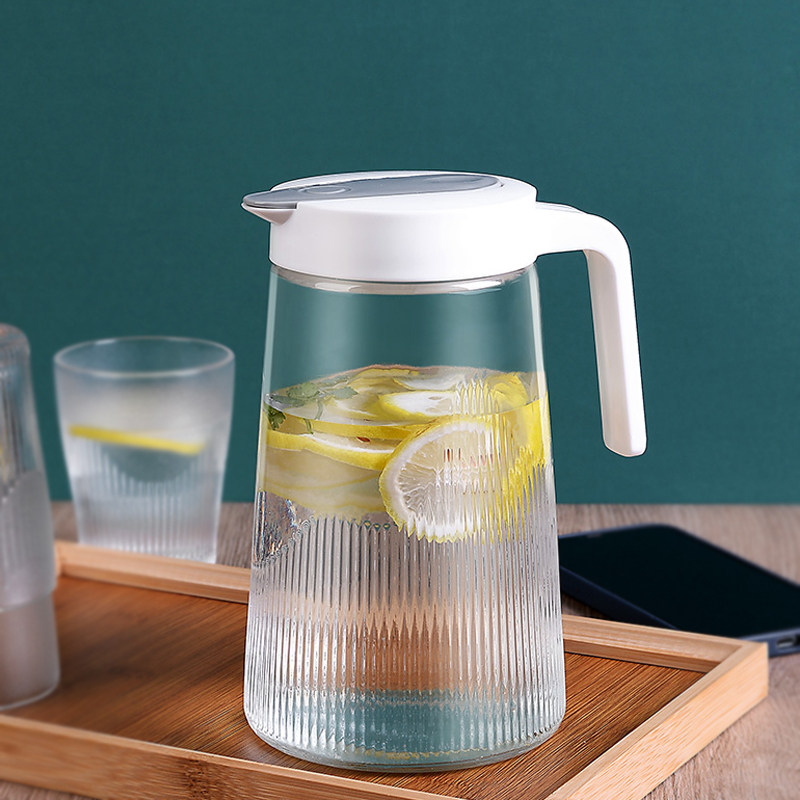 Net red cold water jug cool water cup home high temperature resistant and anti-fall cold water jug ins wind small teapot one person with cold quenching pot