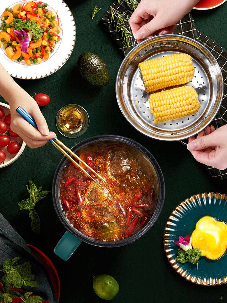 Kettle soup cooking rice integrated pan small pan one person with portable quick cooking pot new intelligent integrated boiler kitchen appliances