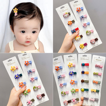 Infant small hair clip without injury The baby baby cute super cute hair adorned with small number of hairpin hairpin baby sweat hair clip less