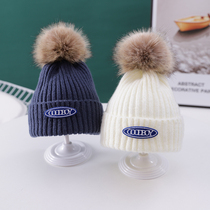 Baby hat winter male treasure autumn and winter baby knit hat warm wool hat cute pullover hat boy fashion
