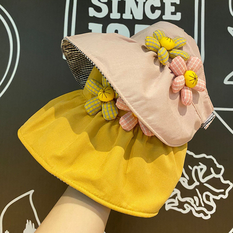 Sun Hat Lady Child Air Top Hat Baby Girl Baby Girl Adjustable 23 Year Old Ultralight Sunscreen Hat Summer Children