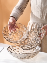 Fruit Pan High-end Atmosphere Upper Class Tea Table Snacks Placed Pan Fruit Tray Upscale Light Lavish Living Room Special Advanced Sensation