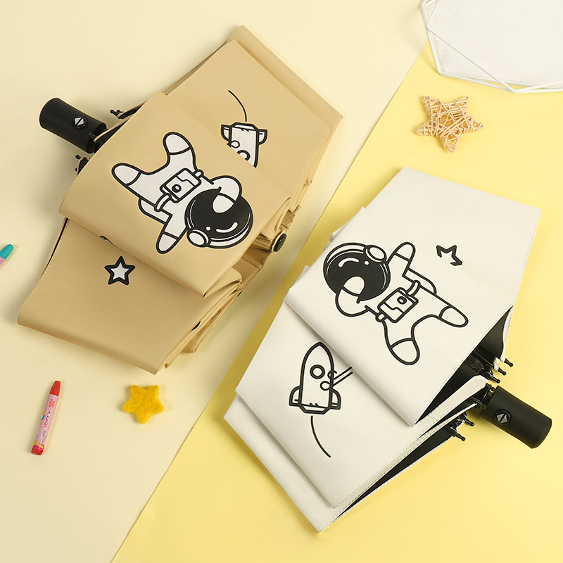 Umbrella Girls High Face Value Sunny And Rain Dual-use Student Brief About 2021 New Net Red Umbrella High Face Value Light Carrying Male