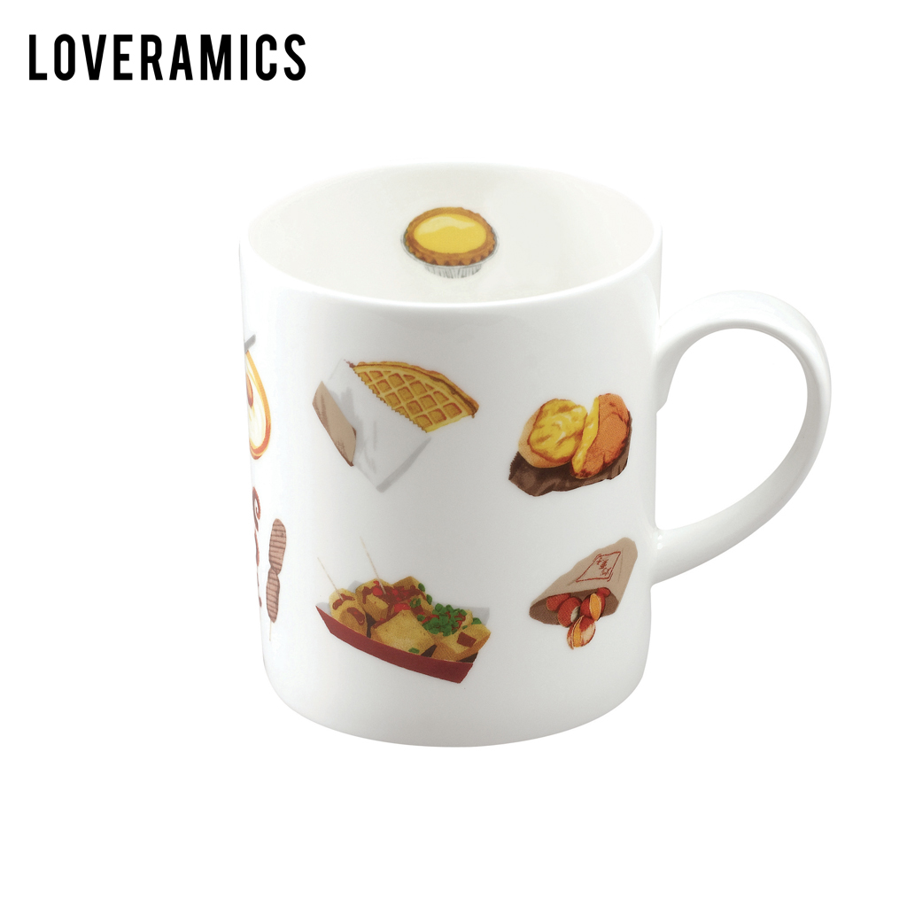 Loveramics love June I love mark cup HKStreetFood 3 380 ml glass of milk cup