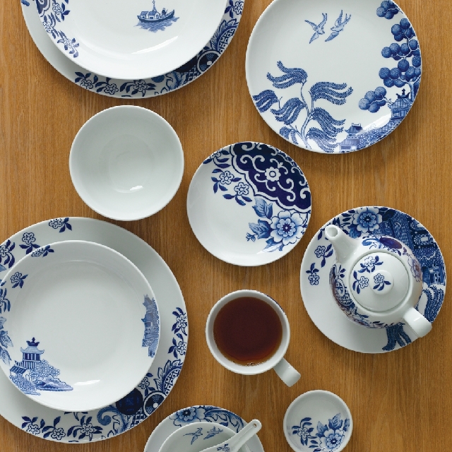 Loveramics love blue and white ivory Mrs Use tableware dishes contracted suit under the glaze color of Chinese style 16 pieces