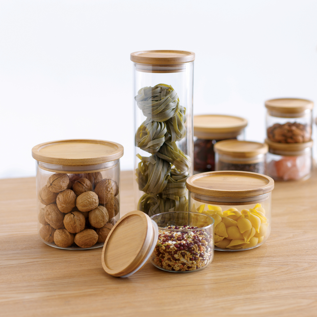 Loveramics love Mrs Beginner 's mind + 300 ml of household moisture - proof glass piggy bank glasswares bamboo cover