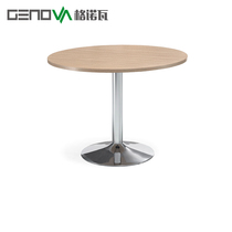 Genova negotiation table round table simple modern office reception table business talk single table steel foot Office reception table