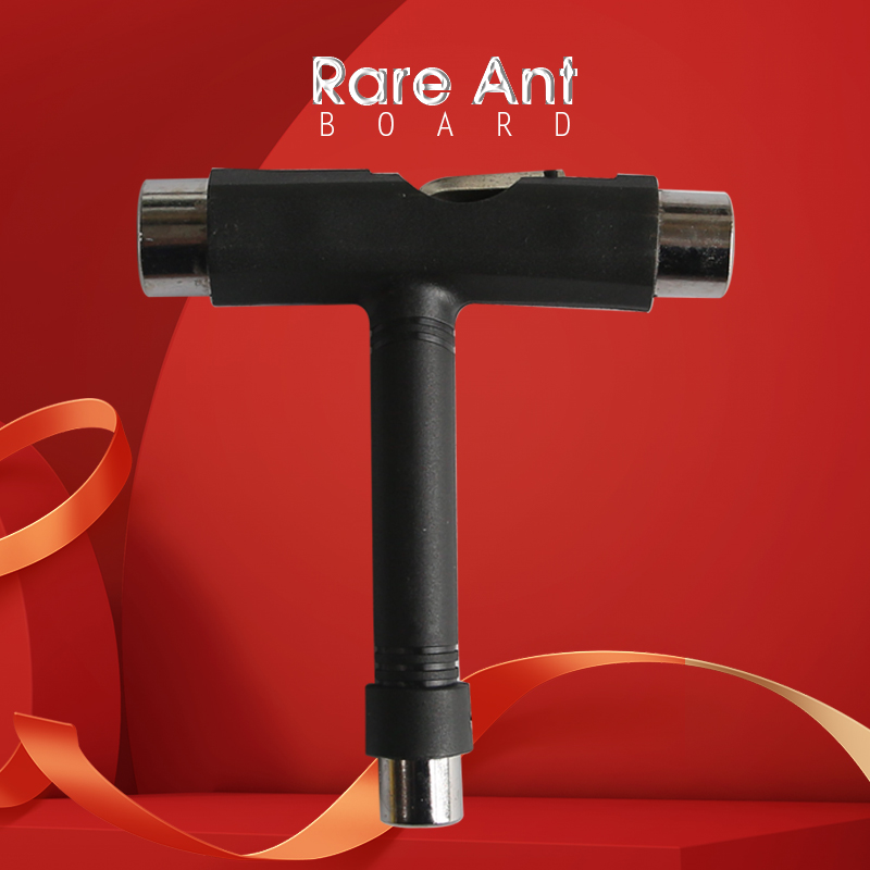 Skateboard special T-wrench sleeve Professional skateboard debugging tools to install multi-purpose T-nut wrench