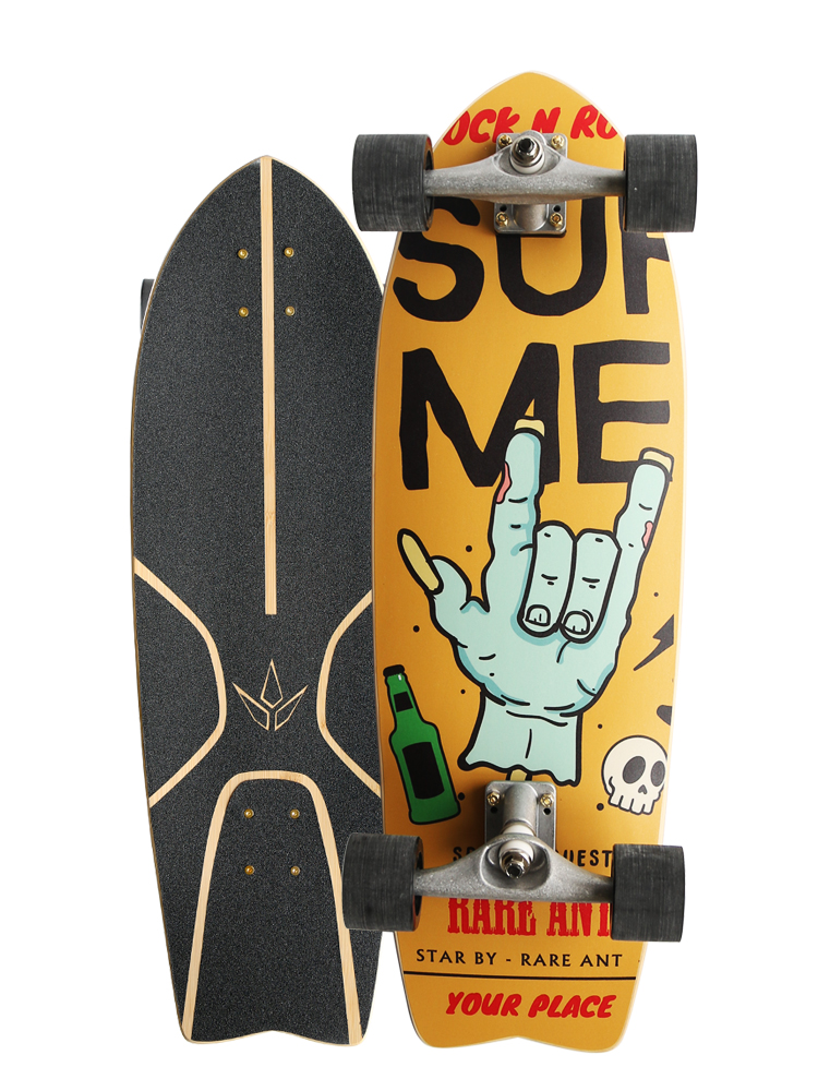 Land Carver 2 generation LAND Surfboard Skateboard RARE ANT steering pedaling-free ski surf training