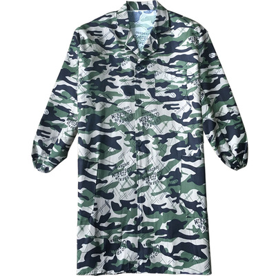 长袖迷彩大褂工作服罩衣劳保服防尘