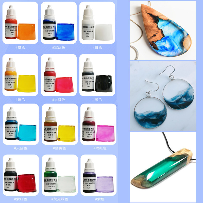 Crystal glue color essence oil color essence epoxy resin color paste white color essence color UV glue color essence gem color essence