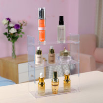 Cosmetics Case Bedroom Mirror Cabinet Acrylic Placement Multi-layer Dressing Table Transparent