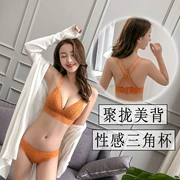 Sexy ren ngực nhỏ thu thập đồ lót nữ tam giác trên áo ngực chéo đẹp trở lại dễ thương bộ áo ngực ngọt ngào