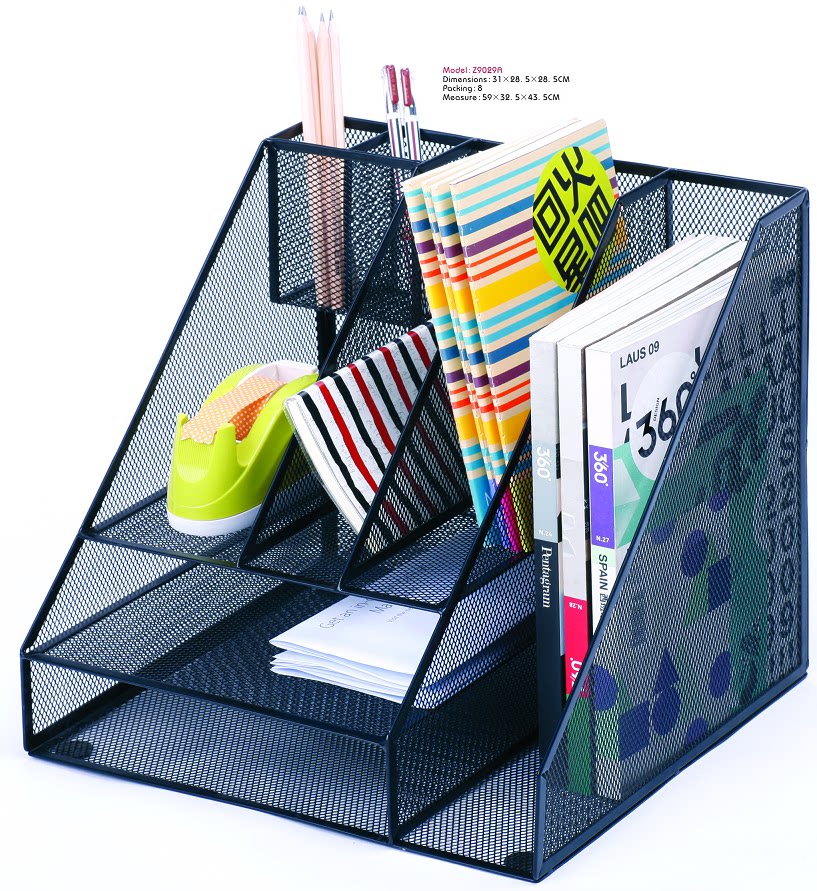 9832 iron combined file rack seat frame bar multi-functional metal data desktop finishing storage office