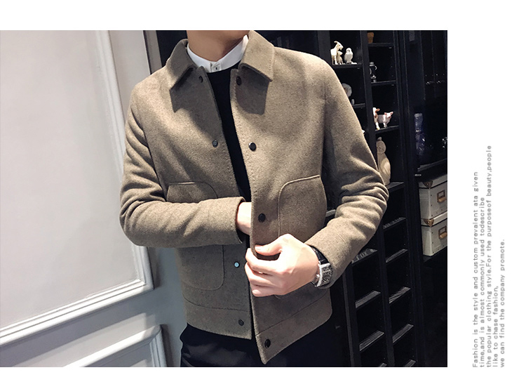 Áo len nam mùa thu 2019 mới cho nam áo ngắn nam thanh niên Phiên bản Hàn Quốc của xu hướng tự tu luyện áo len lông cừu - Cao bồi shop đồ nam