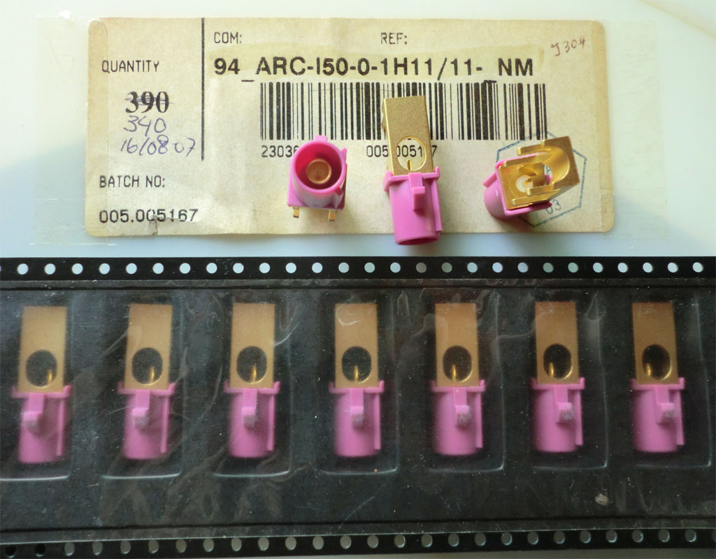 Spot HUBER SUHNER Automobile FAKRA Coaxis 94-ARC-I50-0-1H11 1K11 1E11 Series