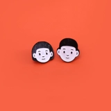 Мультяшная брошь для влюбленных, пальто, костюм, аксессуары, милая булавка, свитер, 2024 года