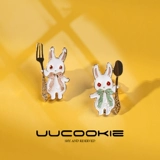 Ложка, вилка, брошь, милый японский мультяшный значок, булавка, аксессуар, 2024 года, новая коллекция