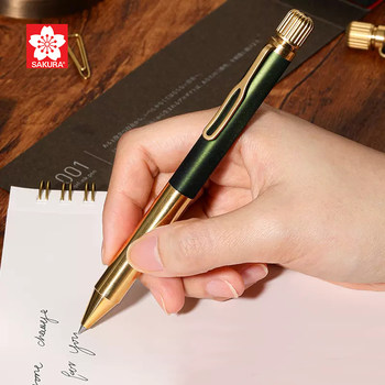 [New Year Gift] Japan's Sakura Craft_Lab 001 Retro Brass Pen Gel Ink Ballpoint Pen High-End Office Business Signature Pen Gel Pen 0.5mm Ballpoint Pen
