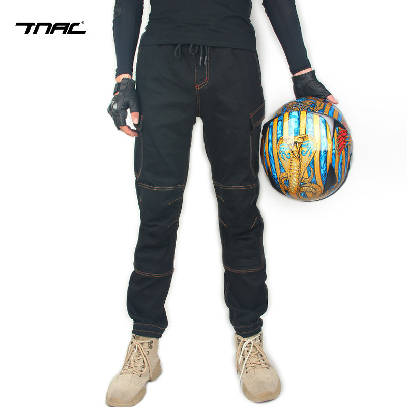 TNAC Tuochi motorcycle riding pants denim motorcycle pants men and women tooling anti-fall beam feet slim motorcycle racing pants