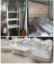 Simple moving air conditioning cover cloth piano decoration furniture dustproof packaging protective film household transparent spray paint refrigerator