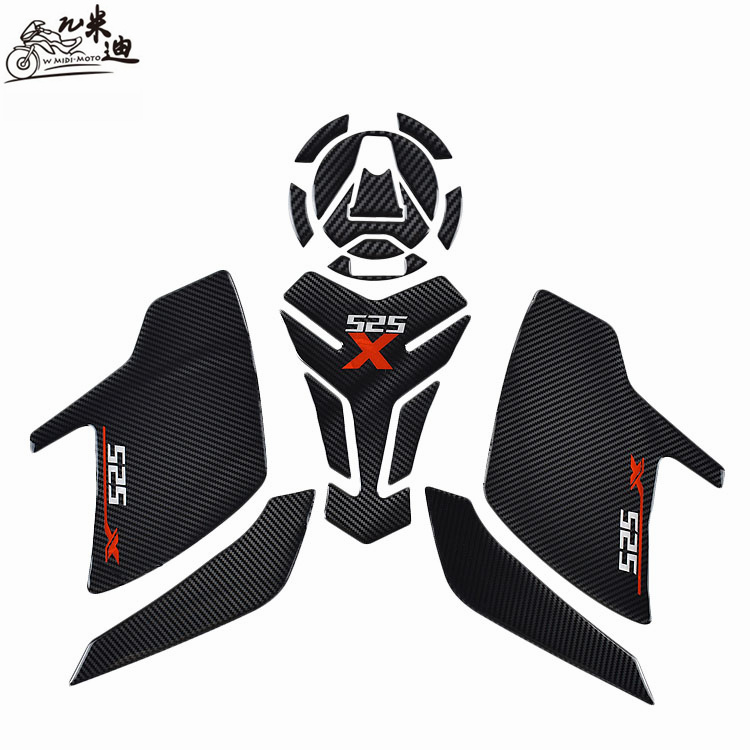 Applicable Kai Yue 525X locomotive modified loading tank protection anti-scraping flower side fish bone adhesive drop glue tank sticker