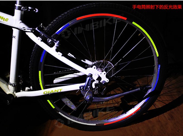 Mountain Dead Flying Bike Wheel Reflective Patches Paper Reflective Strips Bike Gear Equipped With Bike Wheels