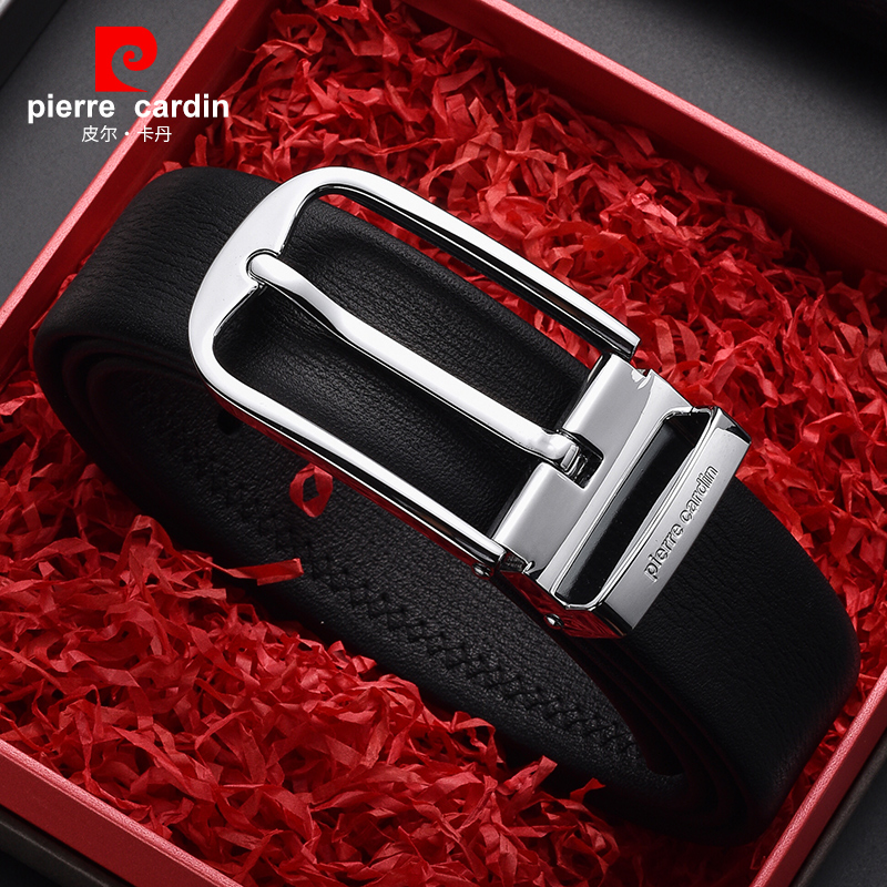 Pierre Carden New Leather Strap Men Genuine Leather Buttoned Bull Leather Business Belt Casual Western Clothing Pants With Han Version 100 Hitch