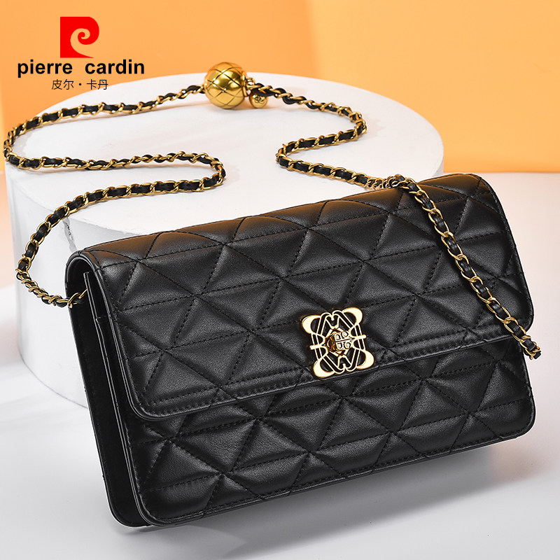 Pierre Carden's new trendy leather fashion women's bag feeling Western style chain messenger bag all-match one-shoulder small square bag