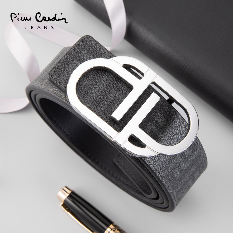 Piercaden Men's Belt Business Fashion Air Pants with Leisure Buffalo Youth Smooth Belt Tide