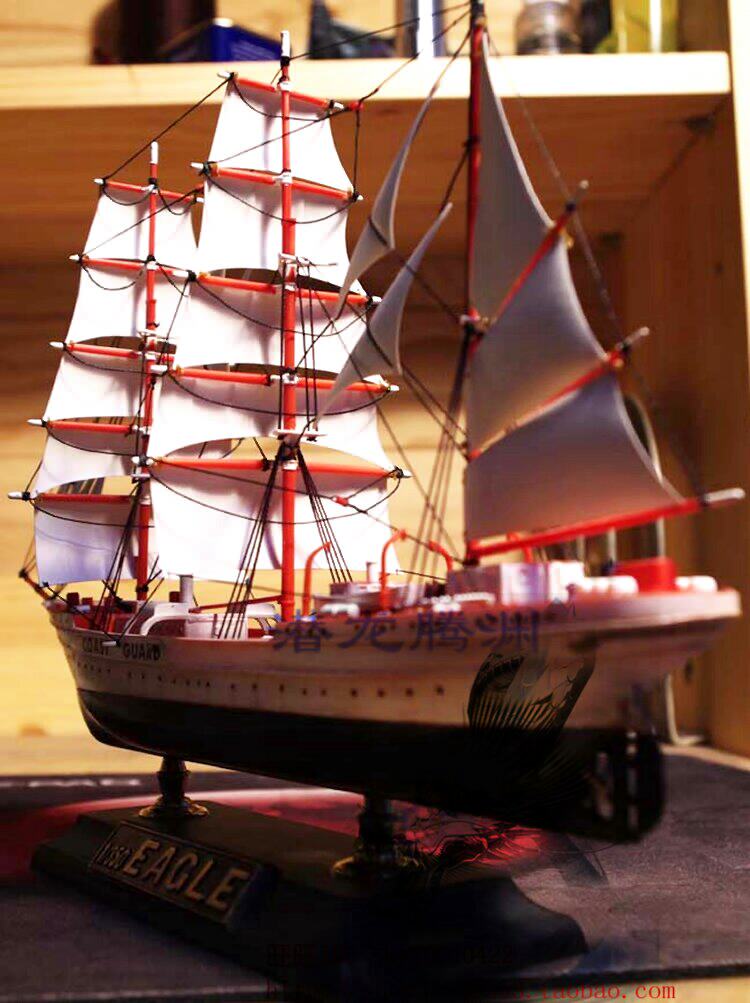 Корабль 西西利lee 01053 1：350 三桅帆船依格/鹰号塑料拼装军舰帆船模型