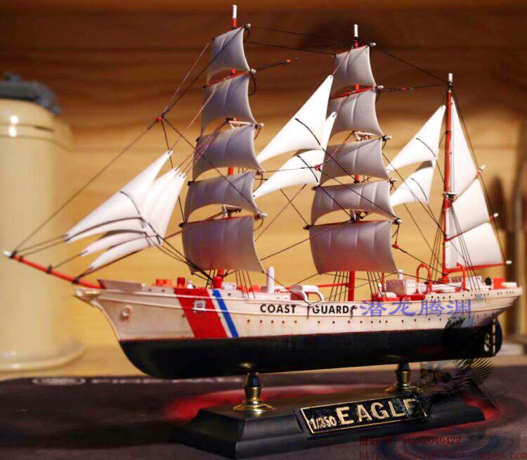 Корабль 西西利lee 01053 1：350 三桅帆船依格/鹰号塑料拼装军舰帆船模型