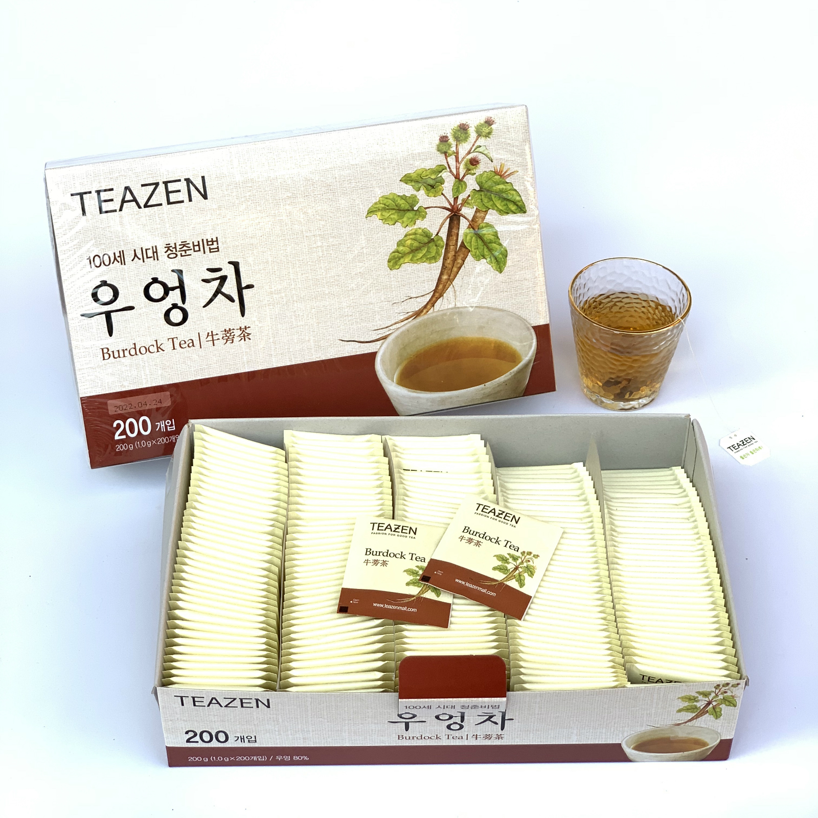 Shanghai costco Korea Imports TEAZEN Burdock Tea Cassiae Tea Cassiae Tea Bag Flush Beverage Tea Bag 1g * 200 bags