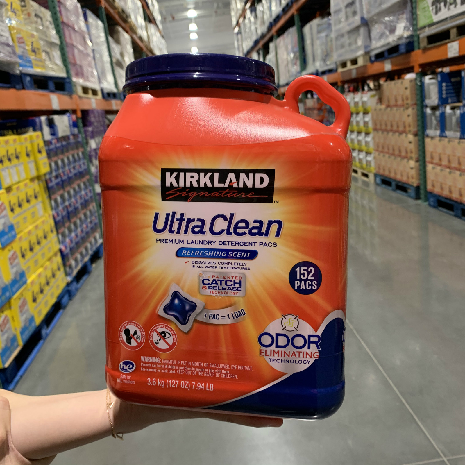 Shanghai costco Coklan laundry clots 152 fresh and fragrant capsules 3 6kg bottled concentrated laundry balls