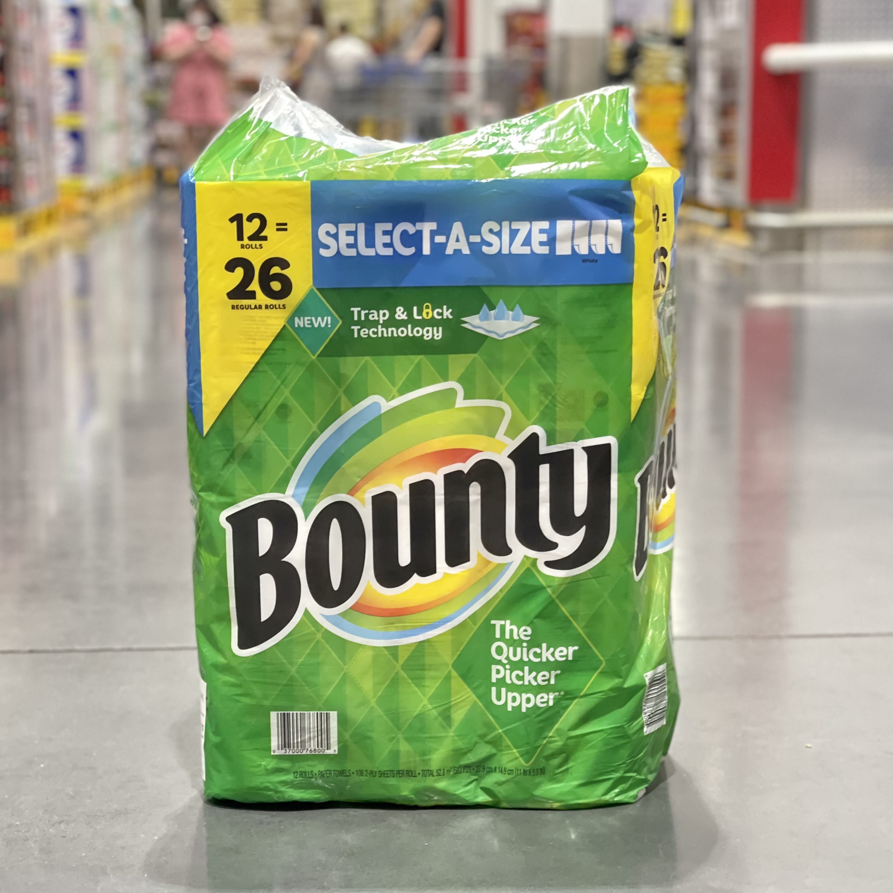 Sam U.S. Bounty help household kitchen paper towel household absorbent paper oil-absorbing paper roll toilet paper 108 sheets * 12 rolls