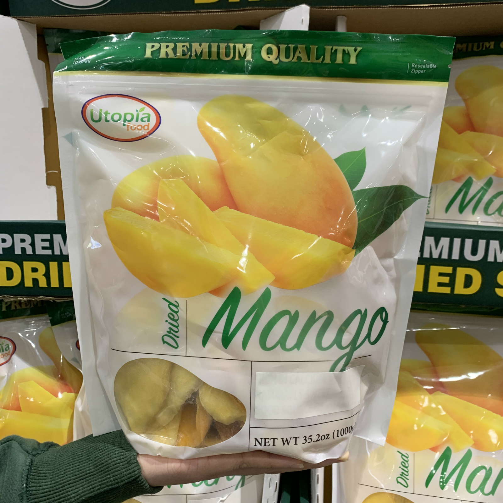 Shanghai costco Utopia food Thai dried mango candied fruit imported snacks 1kg