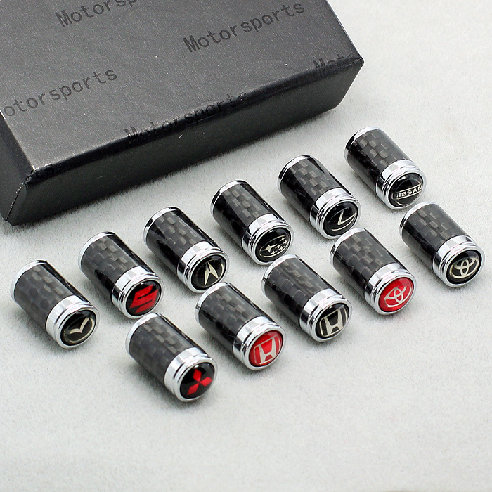 Car True Carbon Fiber Vapor Mouth Screw Steam Door Mouth Cap Porsche BBMW Audi Road Tiger Ling ZhiGM Universal