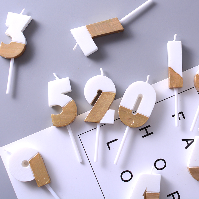 Original Creative Skyline Digital Candle Baking Birthday Cake Candle Party Baby Begging For Love Raw Daily Necessities