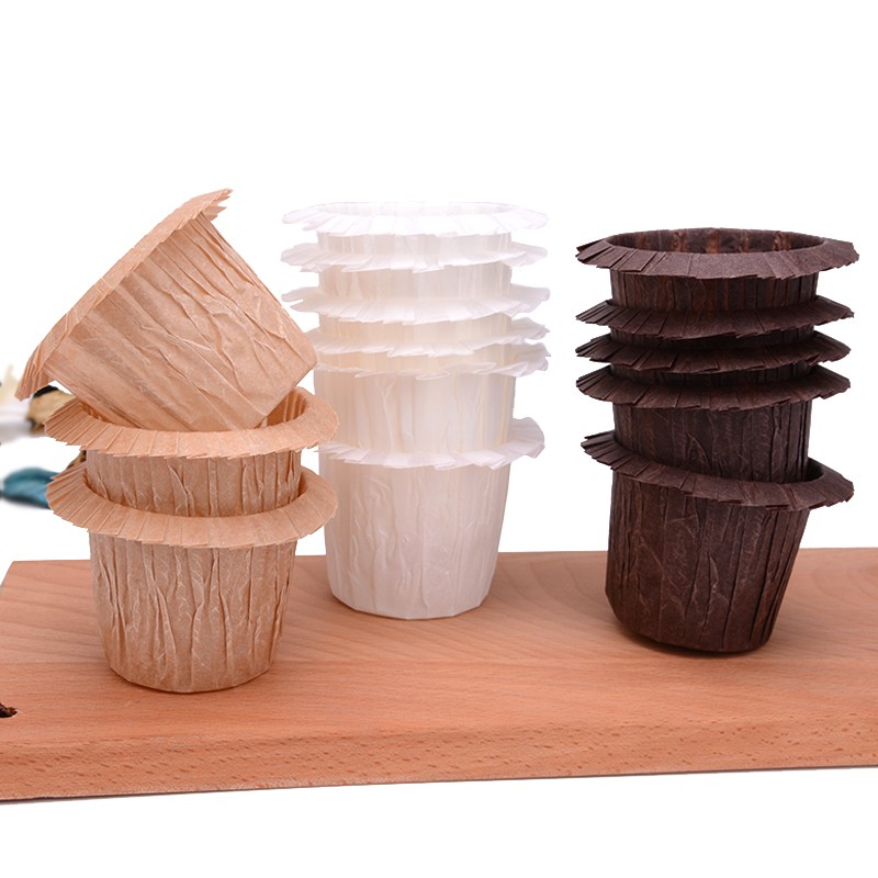 Courtesy hat cake cupcake cupcake Maffin cup anti-high temperature resistant silicone oil paper baking cake curbside McFinn Cup 50 pieces in