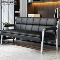 Simple office sofa tea table Composition trio of small business guests area lounge office reception benches